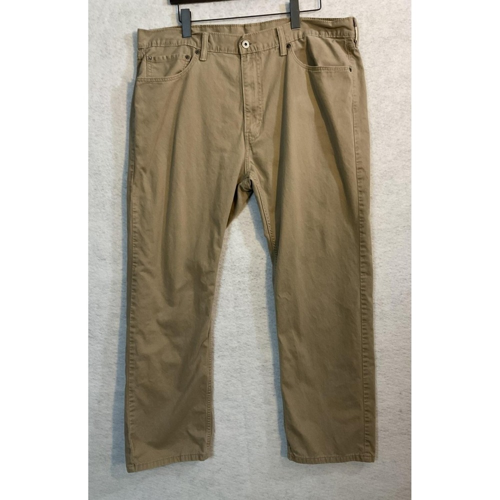 Levi's‎ 505 Jeans Mens 40x30 Beige Khaki Straight Leg Regular Fit Denim 5-Pocket